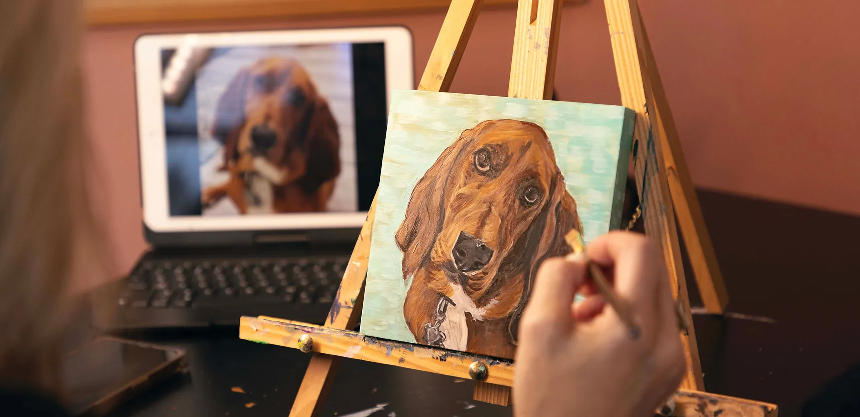 Easel painting